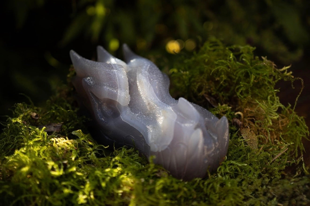 Tête de Dragon en Agate