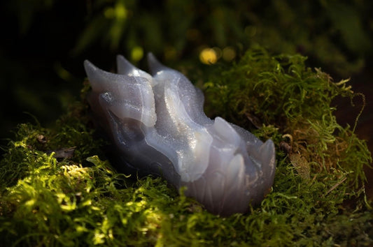 Tête de Dragon en Agate