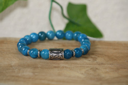 Bracelet en Apatite Bleue