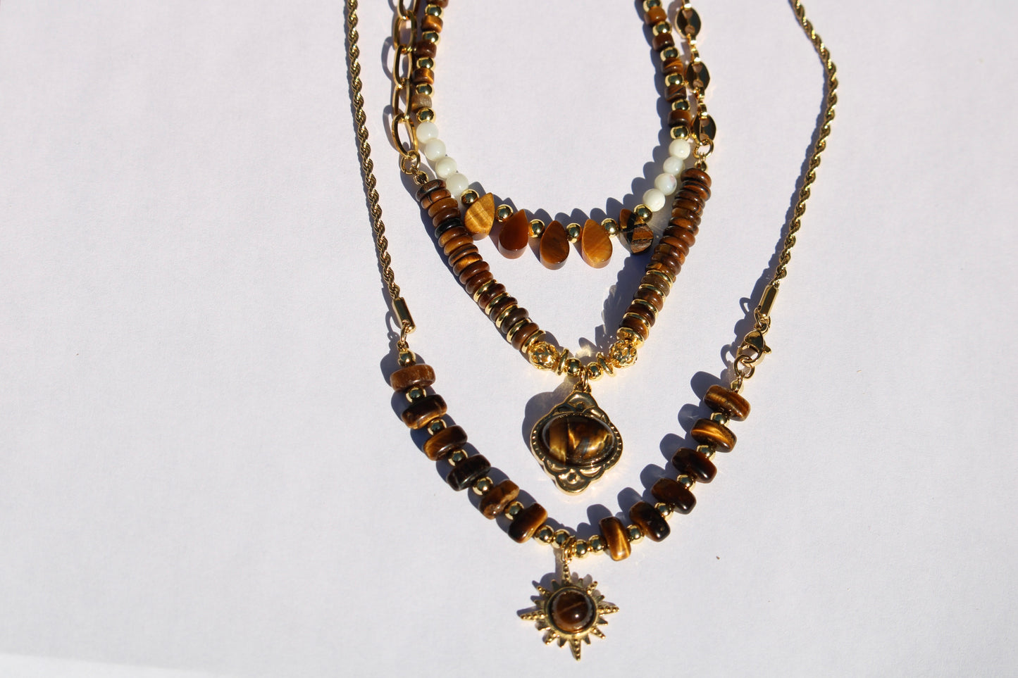 Collier en Oeil de Tigre
