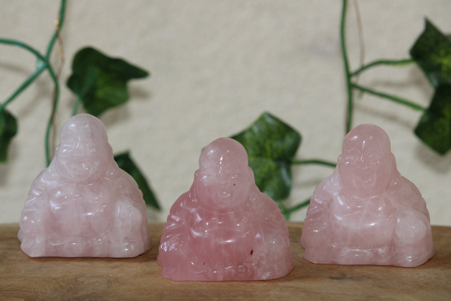 Bouddha en Quartz rose