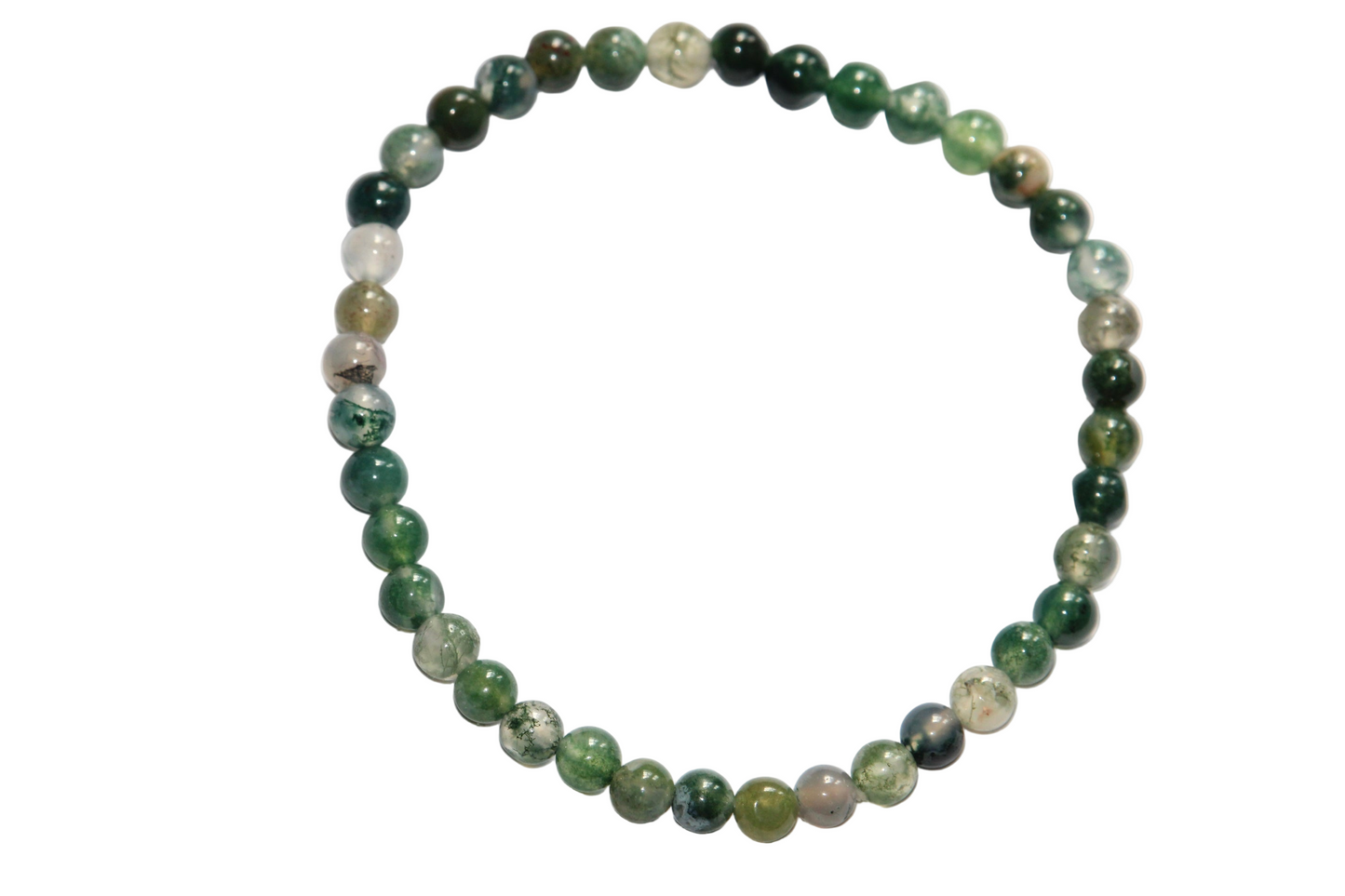 Bracelet Agate Mousse (6mm)