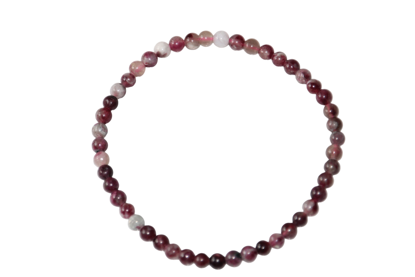 Bracelet en Tourmaline Rose (6mm)