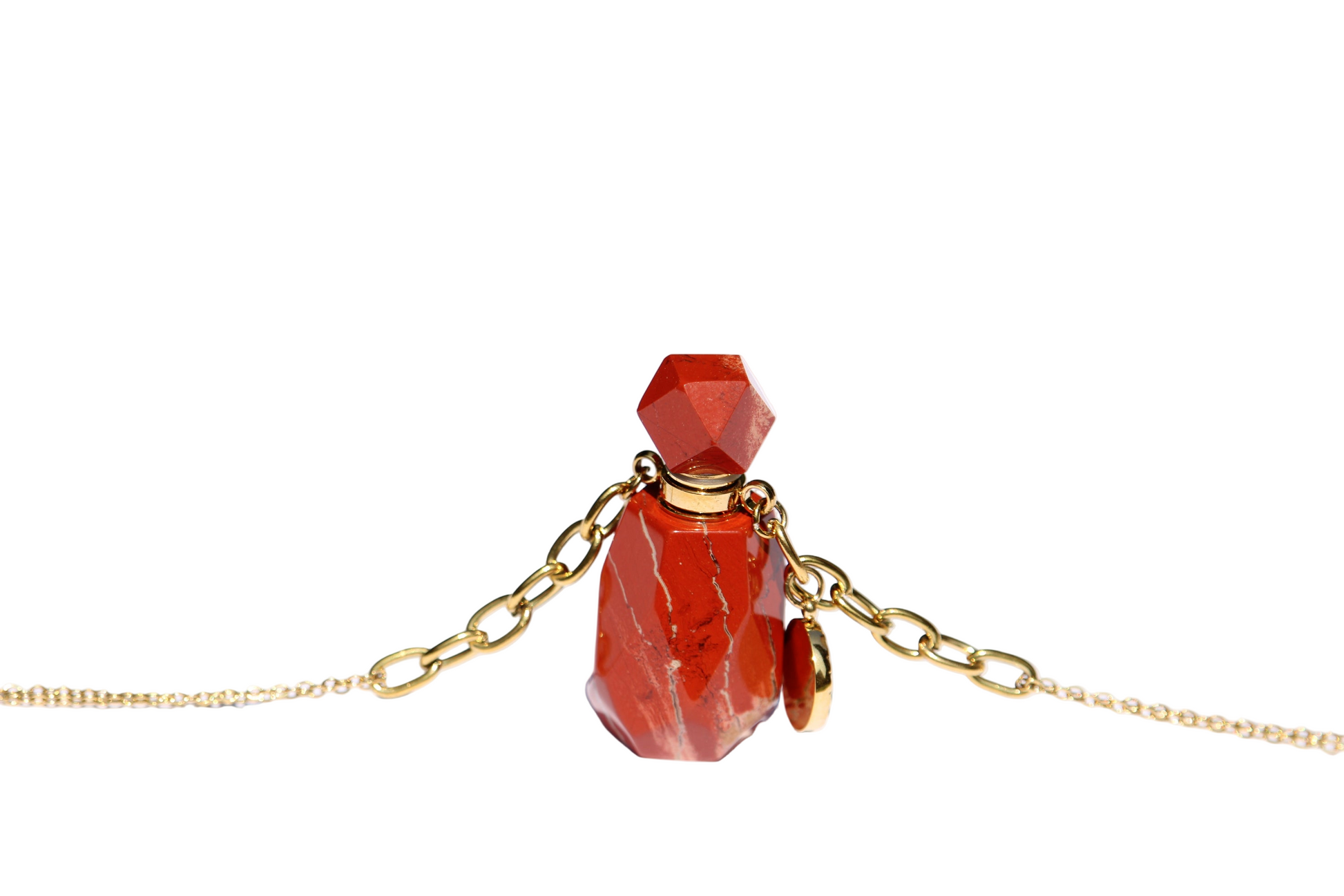 Fiole jaspe rouge le repère lithique 