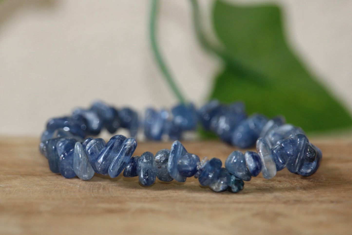 Bracelet baroque en Cyanite Bleue