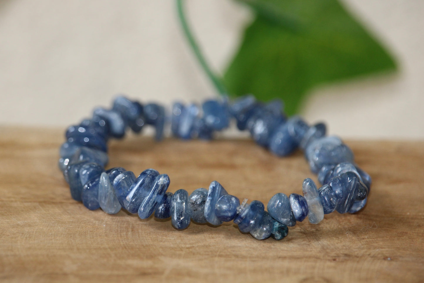 Bracelet baroque en Cyanite Bleue