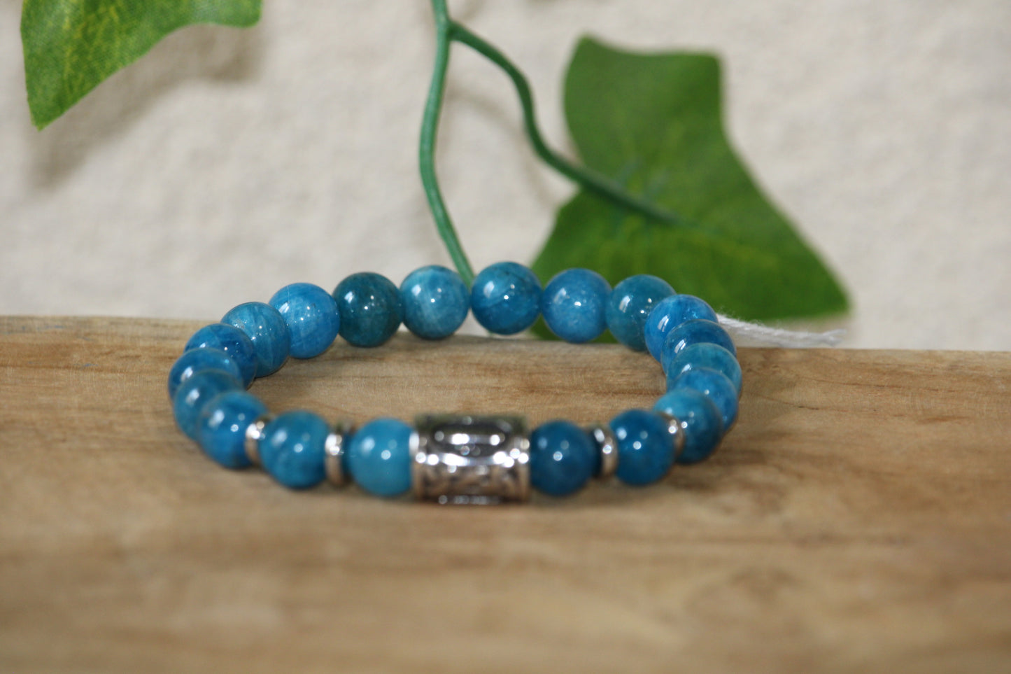 Bracelet en Apatite Bleue