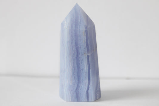 Pointe en Calcédoine Bleue