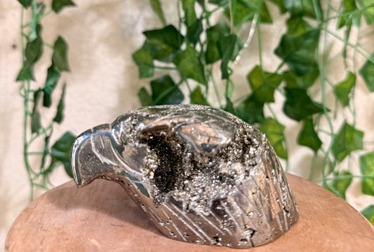 Tête d’aigle en Pyrite