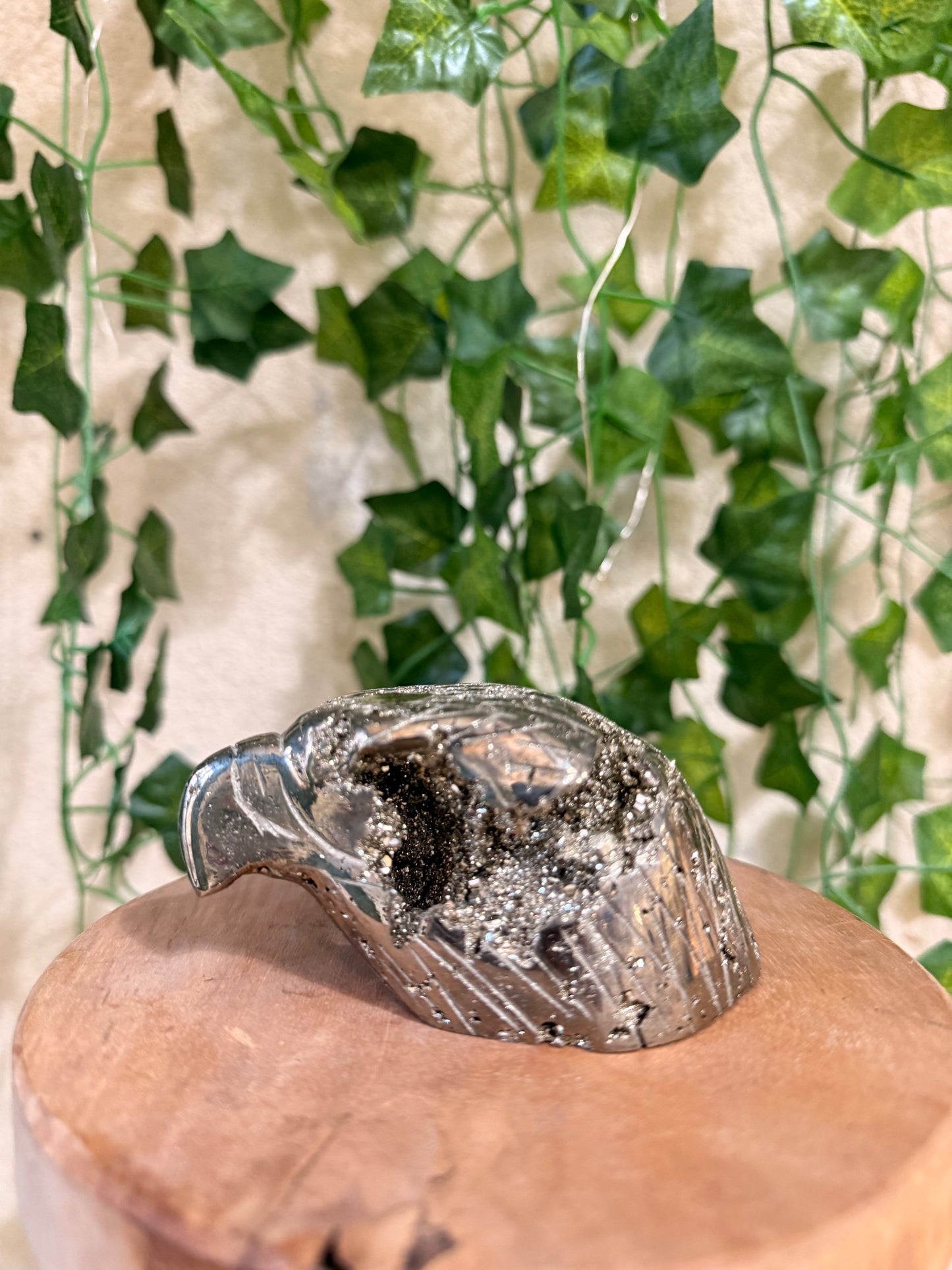 Tête d’aigle en Pyrite