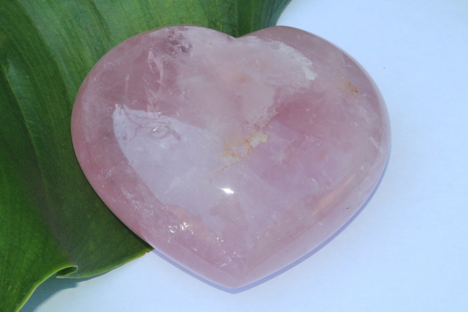 Quartz rose en Coeur 