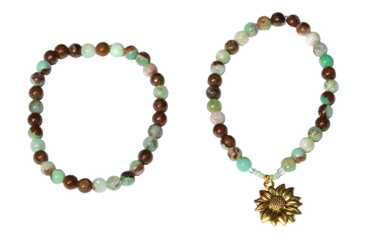 Bracelet en Chrysoprase